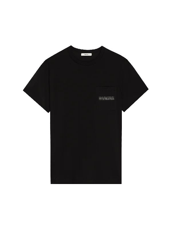 Womens 365 Lightweight Pocket T-Shirt—black