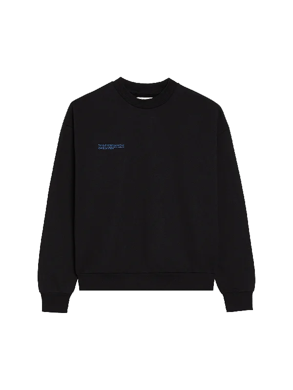 Womens In Conversion Cotton Sweatshirt—black