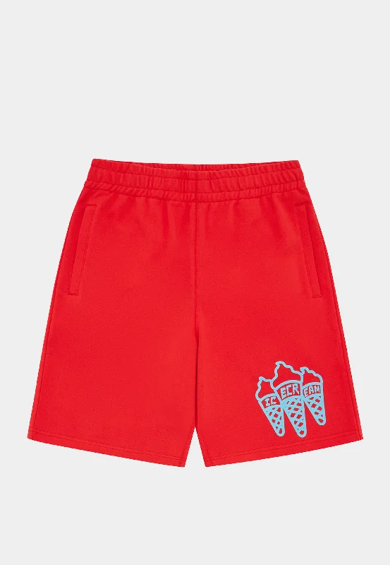 Bbc Triple Cone Shorts Red