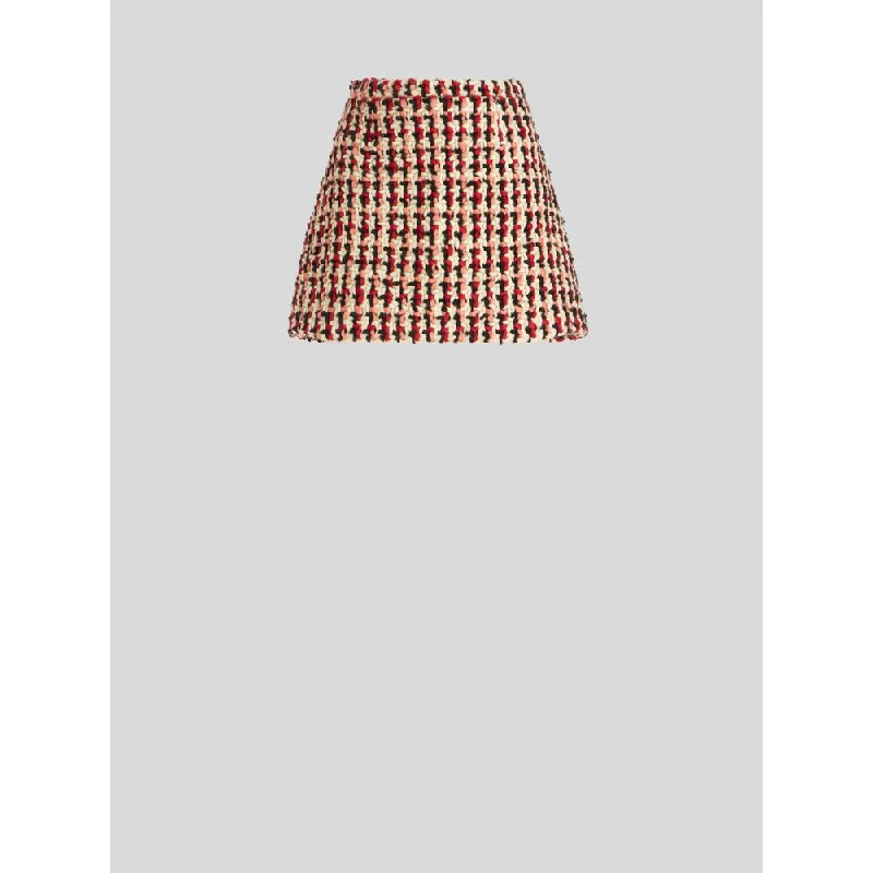 BOUCLÉ WOOL SKIRT