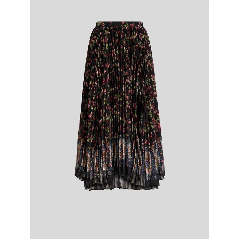 PLEATED GEORGETTE SKIRT