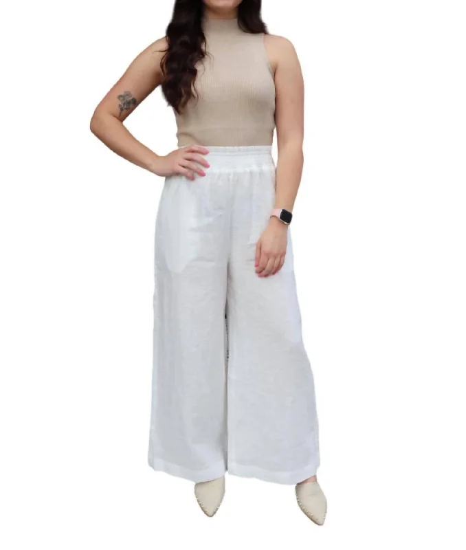 Arlo Linen Pants In Off White