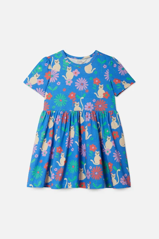 Cat Garden Kids Dress