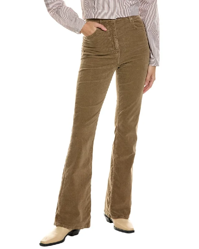 GANNI Washed Corduroy High-Rise Pant