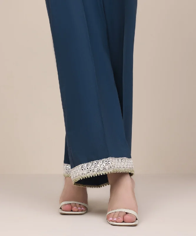 Embroidered Cotton Viscose Culottes