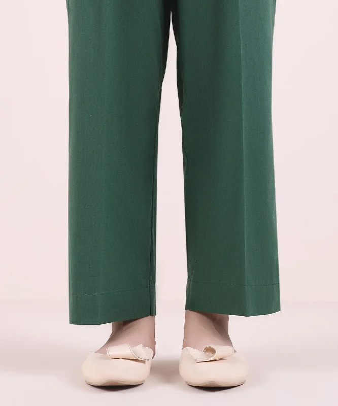 Solid Cotton Viscose Pants