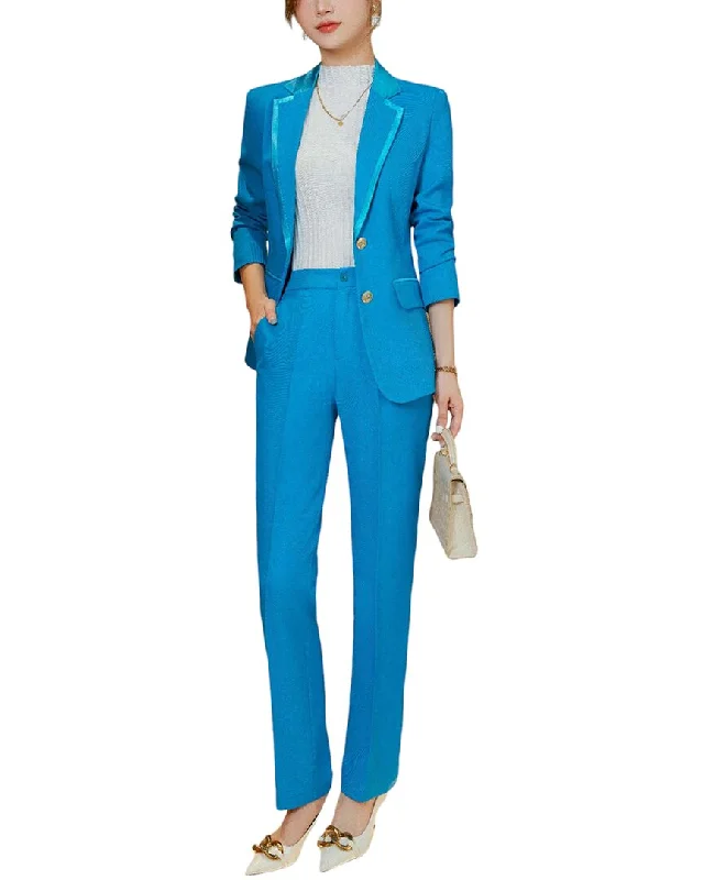 Bossy Chic 2pc Blazer & Pant Set