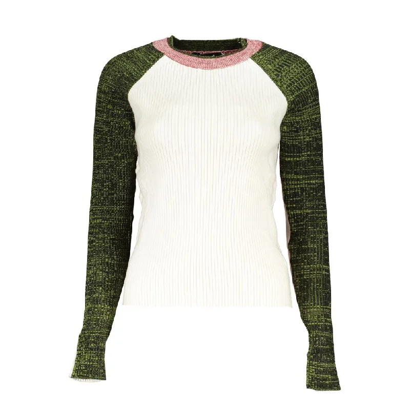 Desigual Chic Contrasting Crew Neck Women's Sweater