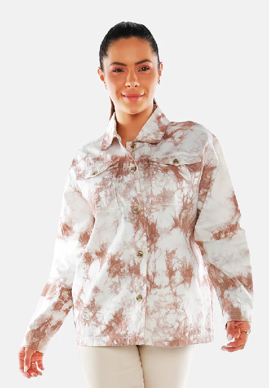 Tie Dye Long Sleeve Shacket