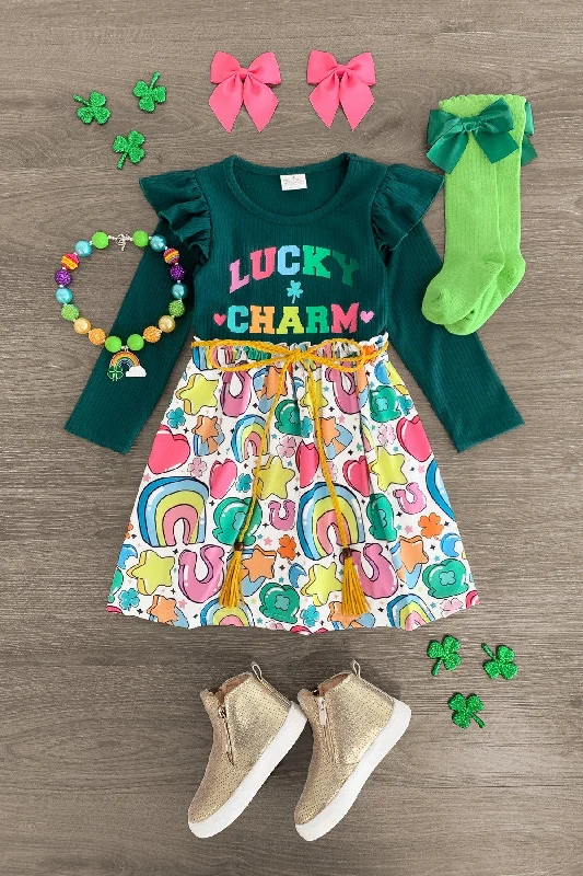 "Lucky Charm" Long Sleeve Dress