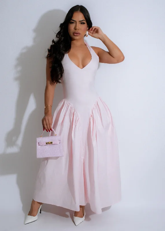 Desert Breeze Midi Dress Pink