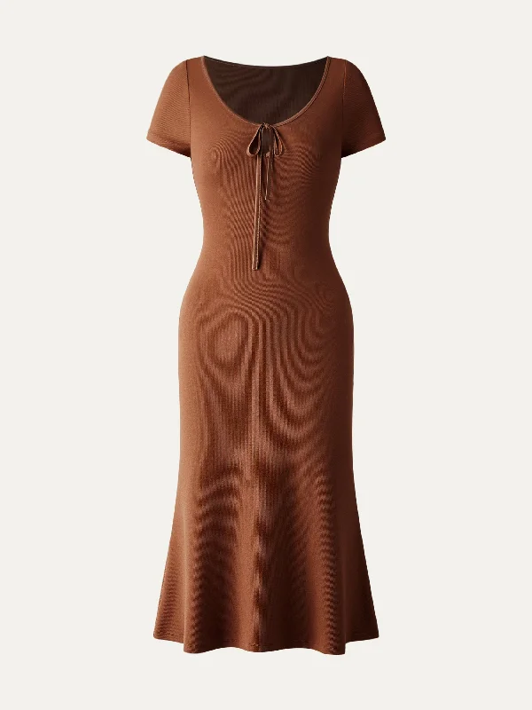 Keyhole Midi Dress